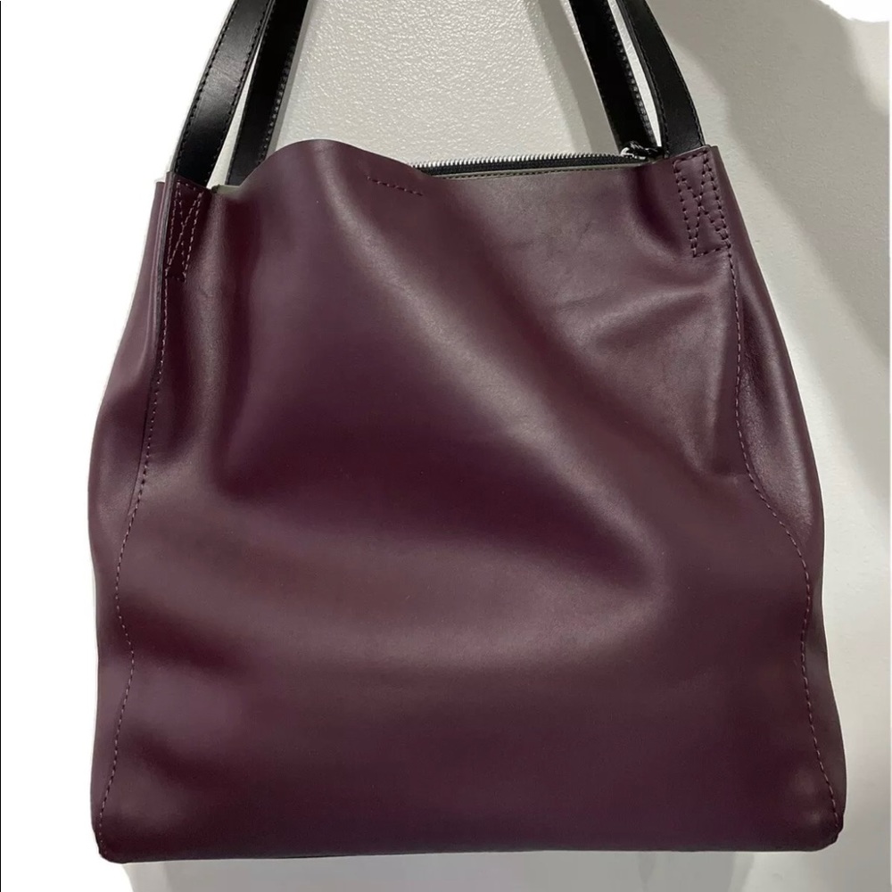 Rag & Bone Merlot Passenger leather tote bag
